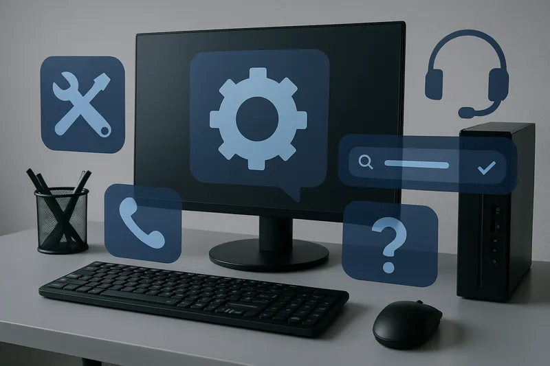 Profesional dando soporte